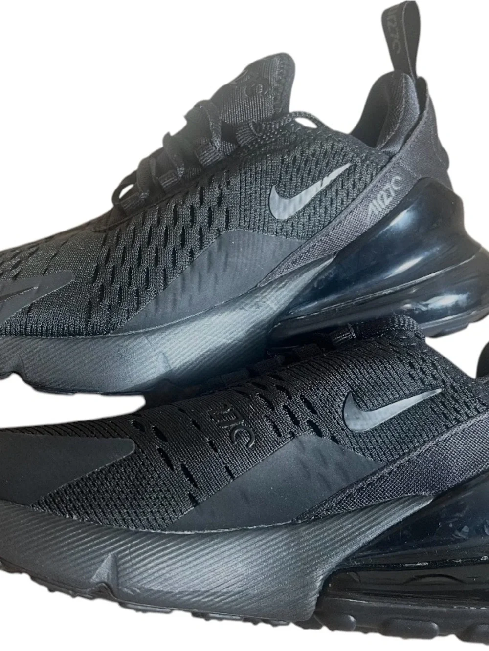 Nike Air Max 270 Women’s 6.5 Triple Black Sneakers Running Shoes AH6789-006